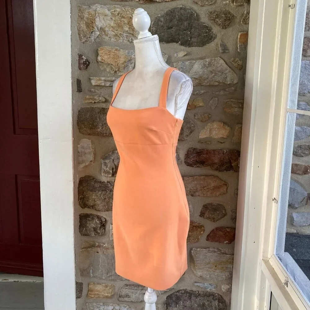 NWT Likely Nahla Bodycon Mini Dress Mandarin Sun $168 Womens 4 - Picture 7 of 12